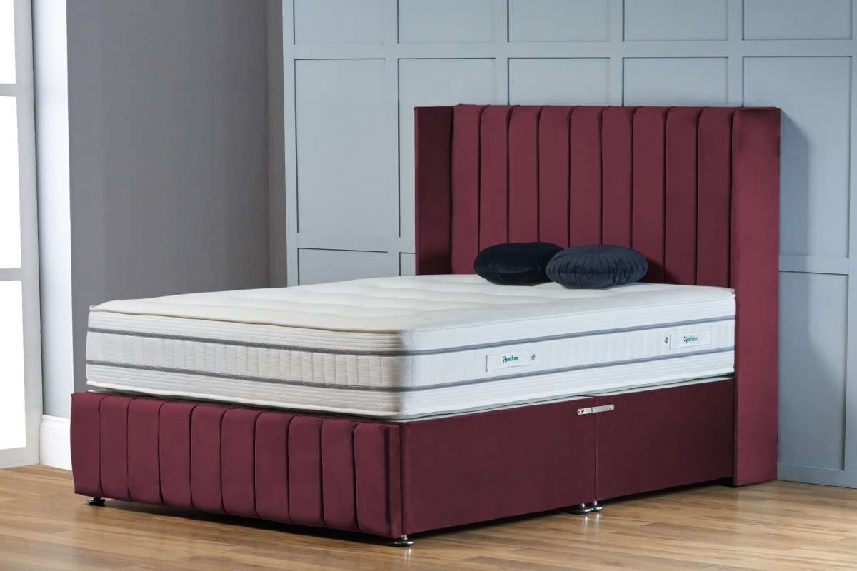 Saffron Wingback Divan Bed - Restium