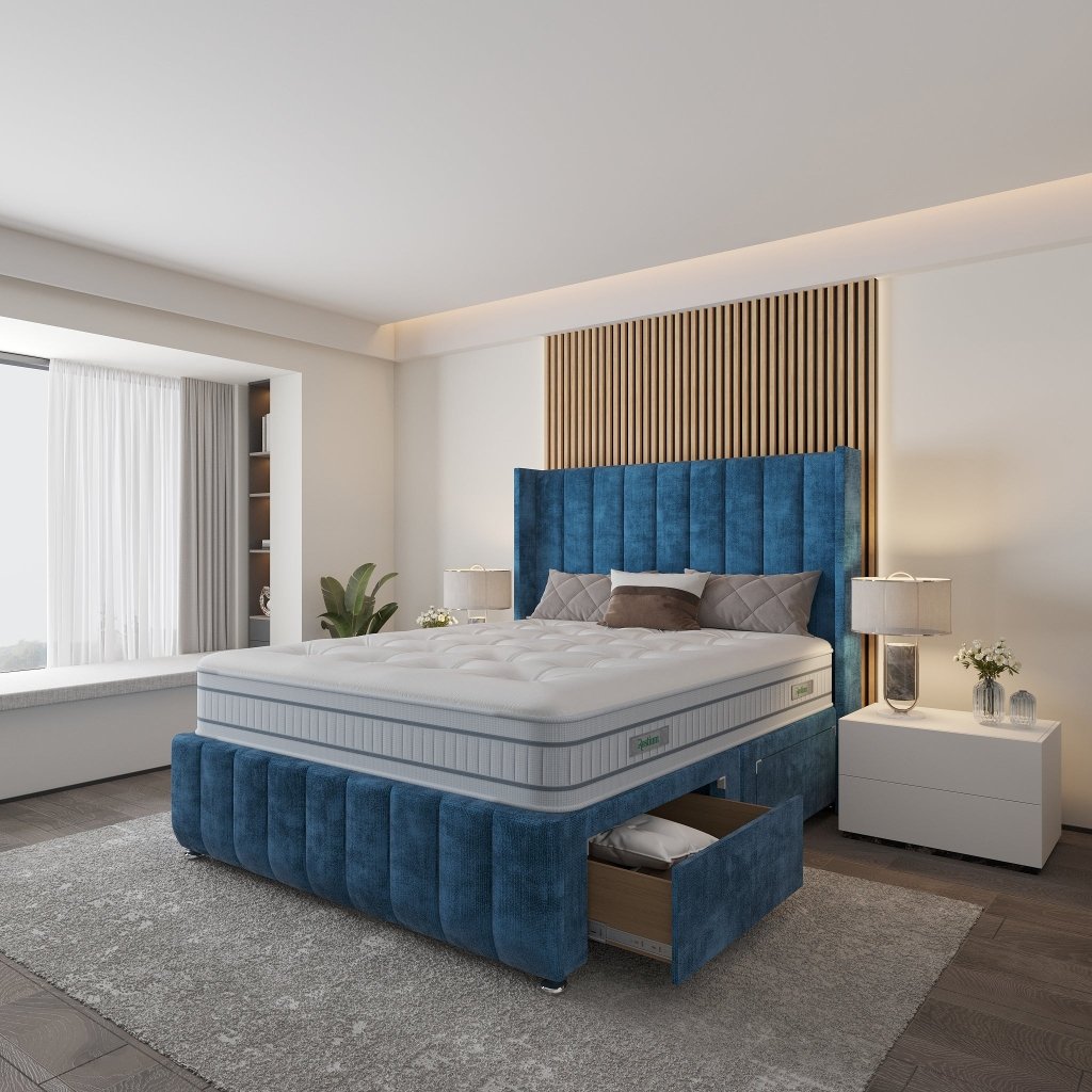 Saffron Wingback Divan Bed - Restium Beds