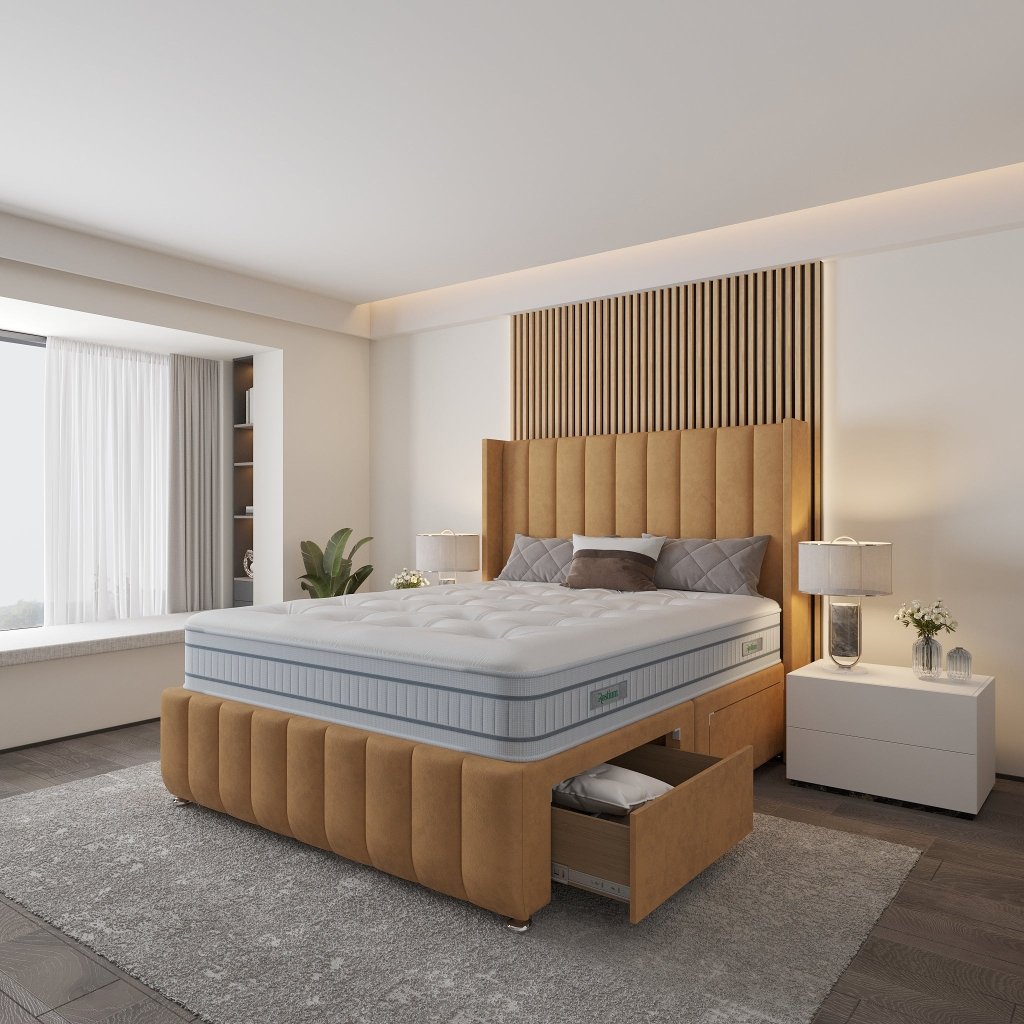 Saffron Wingback Divan Bed - Restium Beds