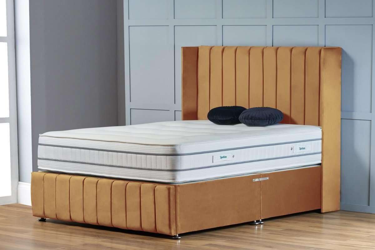 Saffron Wingback Divan Bed - Restium
