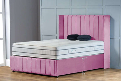 Saffron Wingback Divan Bed - Restium