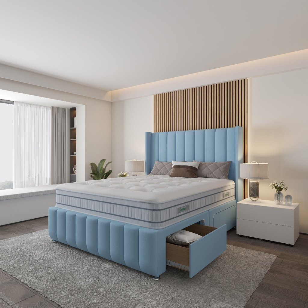 Saffron Wingback Divan Bed - Restium Beds