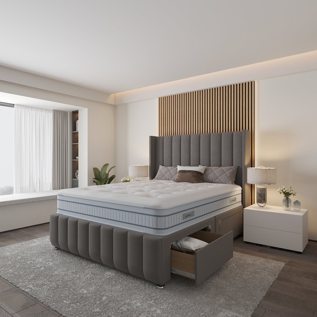 Saffron Wingback Divan Bed - Restium Beds