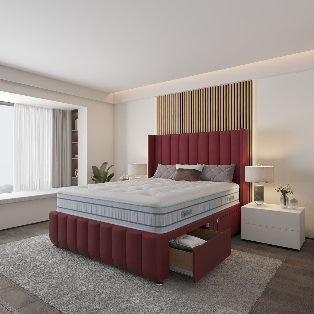 Saffron Wingback Divan Bed - Restium Beds