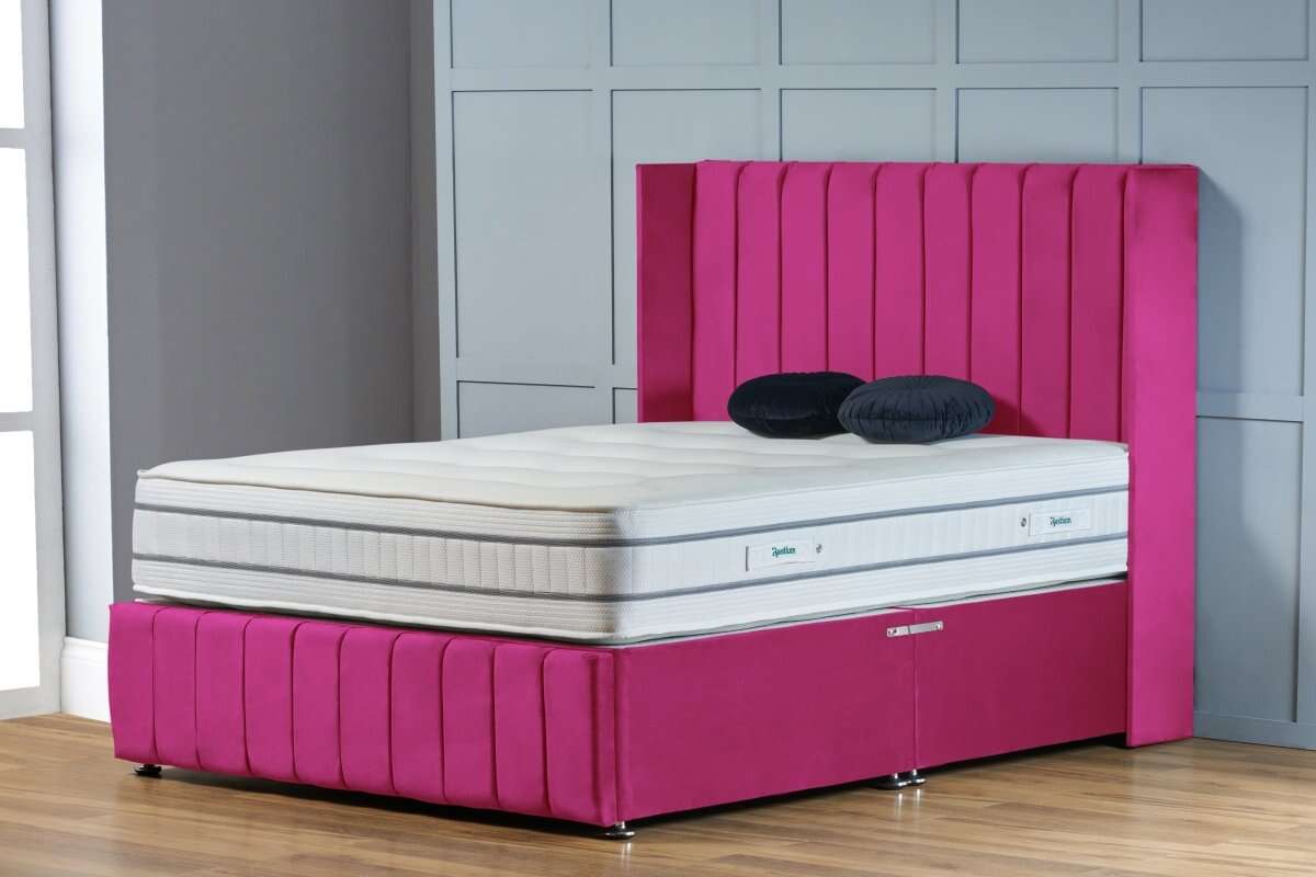 Saffron Wingback Divan Bed - Restium