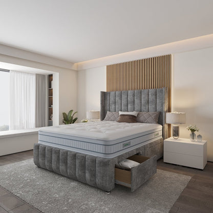 Saffron Wingback Divan Bed - Restium Beds