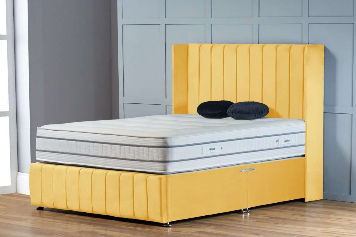 Saffron Wingback Divan Bed - Restium