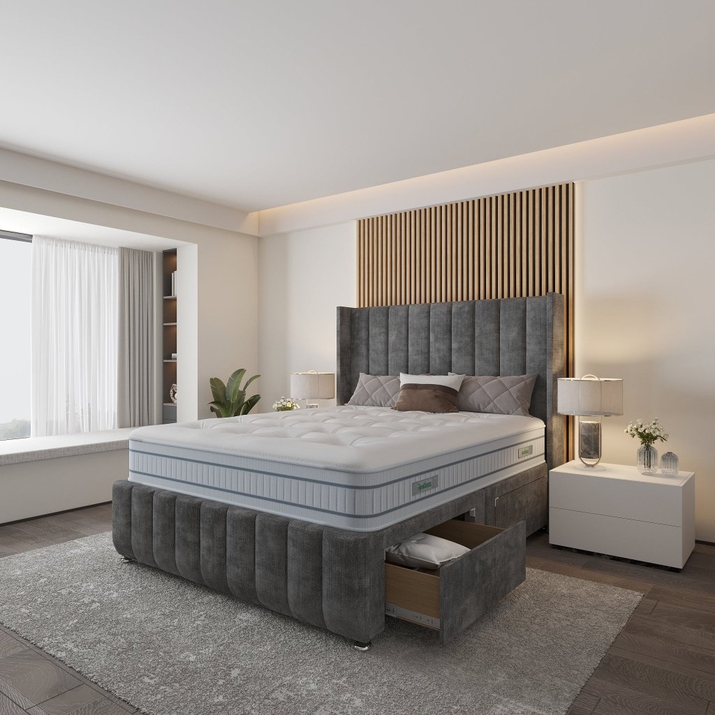 Saffron Wingback Divan Bed - Restium Beds